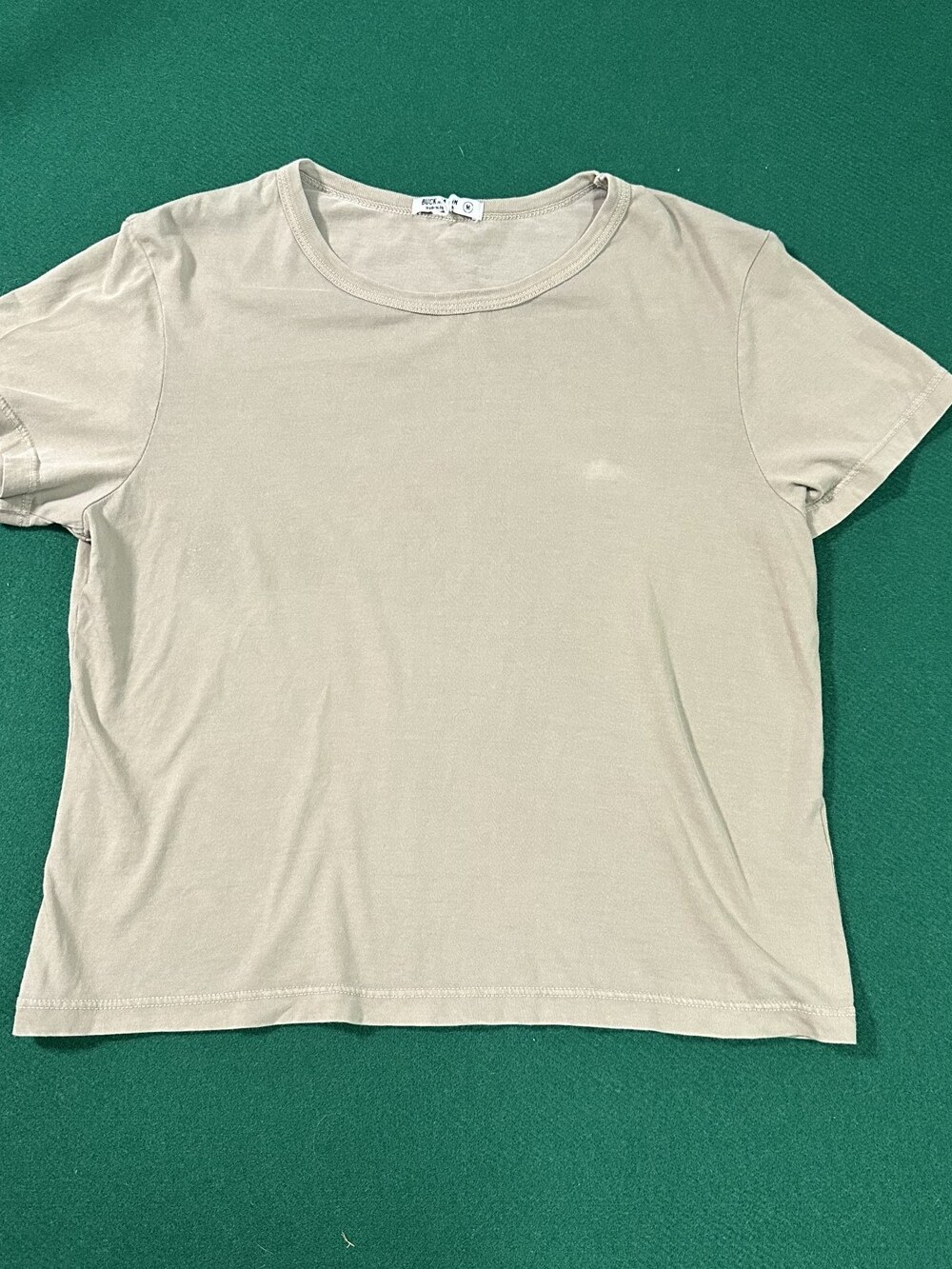Buck Mason Feather Grass Venice Wash Pima Sz MEDIUM MSRP 45 [DC3]